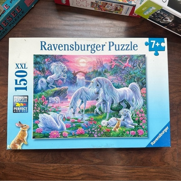 Unicorns in Sunset Glow Puzzle - Picture 1 of 5